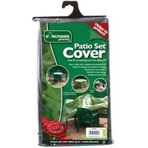 Kingfisher - Medium Garden Patio Furniture Set Chair Table Cover 4 Seater Green