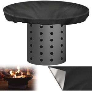 Sollbry Protective cover for fire plate: diameter 100 cm, 420D, waterproof, anti-UV, round, black, water-resistant, for cooking plate and hob