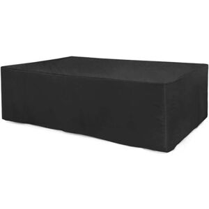 Sollbry - Waterproof Outdoor Garden Furniture Cover for Patio Table Sofa Chair Windproof Rain Snow Dustproof 210D Oxford Fabric (Color : Black, Size