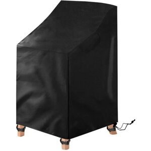 Sollbry Waterproof Stackable Garden Chair Cover, Oxford Fabric Outdoor Chair Cover for Garden and Balcony Chairs, Windproof, Anti-UV Garden Armchair