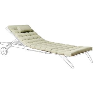 Beliani - Sun Lounger Pad Cushion with Headrest for Sunbed uv Resistant Light Green Cesana