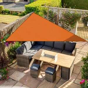 Green Bay - Sun Shade Sail Garden Patio Awning Canopy 98% uv Block Sunscreen Shelter Orange Triangle 2x2x2m