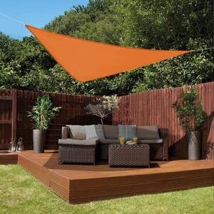 Green Bay - Sun Shade Sail Garden Patio Awning Canopy 98% uv Block Sunscreen Shelter Orange Triangle 3x3x3m