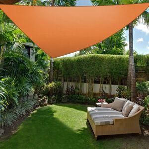 Green Bay - Sun Shade Sail Garden Patio Awning Canopy 98% uv Block Sunscreen Shelter Orange Triangle 5x5x5m