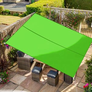Green Bay - Sun Shade Sail Garden Patio Sunscreen Awning Canopy 98% uv Block Light Green Rectangle 3x2m