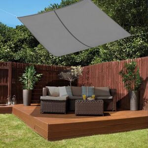 Green Bay - Sun Shade Sail Garden Patio Sunscreen Awning Canopy uv Protection Anthracite Rectangle 4x3m