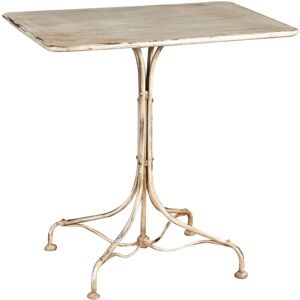 Biscottini - table in wrought iron antique white finish