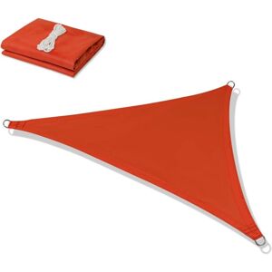 GOTRAYS Triangle Sun Shade Canopy for Outdoor Camping/Pool/Garden/Beach/Park, uv Protection Awning, Rainproof Sunshade Cloth Orange 333M