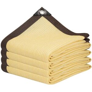 Tlily - uv Protection Beige Shade Net Garden Balcony Plant Shed Shade Sail Outdoor Swimming Pool Awning Cover Camping Canopy,C