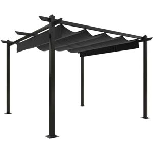 Vidaxl - Garden Gazebo with Retractable Roof 3x3 m Anthracite