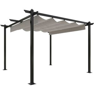Vidaxl - Garden Gazebo with Retractable Roof 3x3 m Cream