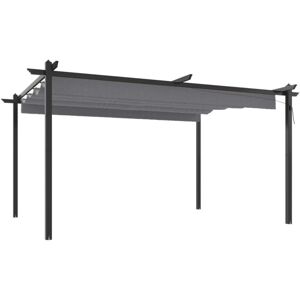 Vidaxl - Garden Gazebo with Retractable Roof 4x3 m Anthracite