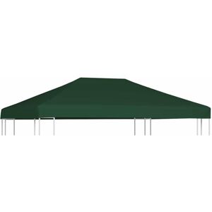 Gazebo Top Cover 310 g/m² 4x3 m Green Vidaxl