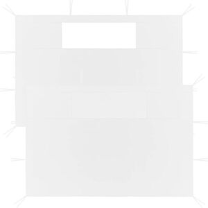 Gazebo Sidewalls with Windows 2 pcs White Vidaxl