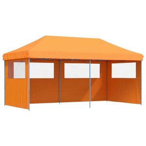 Vidaxl - Foldable Party Tent Pop-Up with 3 Sidewalls Orange