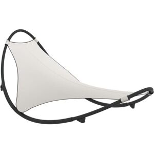 Vidaxl - Rocking Sun Lounger with Wheels Steel & Textilene Fabric Cream