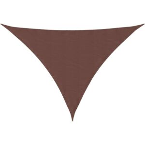 Sunshade Sail Oxford Fabric Triangular 4x5x6.4 m Brown Vidaxl