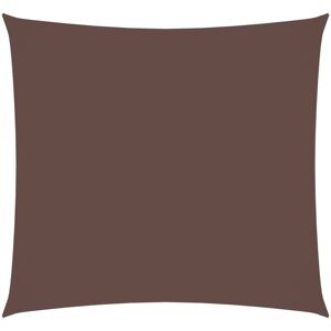 Sunshade Sail Oxford Fabric Square 3x3 m Brown Vidaxl