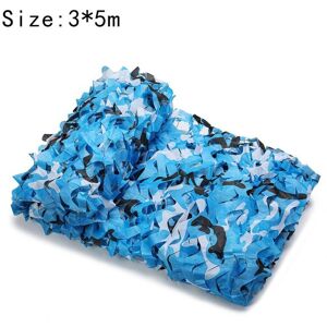 Cyslmuk - Rectangular camouflage sun protection sail 3x5m ocean camouflage color, sunshade camouflage net