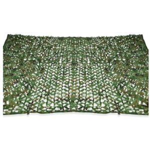 Cyslmuk - Rectangular shade sail camouflage design parasol 3x4m green mesh