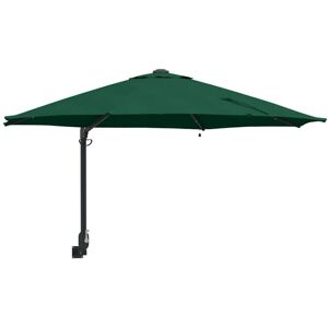 Vidaxl - Garden Parasol Green, Black 248 x 248 x 148 cm Polyester, Steel