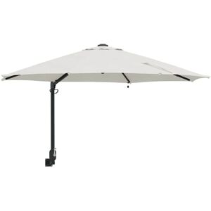 Vidaxl - Garden Parasol Beige, Black 248 x 248 x 148 cm Polyester, Steel