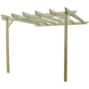 RUTLAND COUNTY GARDEN FURNITURE LTD Wall Mounted Garden Pergola - Wood - L240 x W420 x H270 cm - Light Green