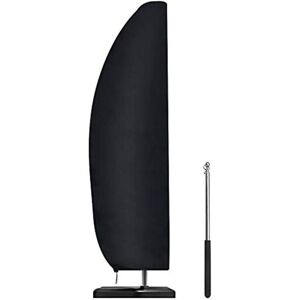 CYSLMUK Waterproof Parasol Cover with Pole, Cantilever Parasol Cover, Heavy Duty Large Garden Parasol Cover, uv Resistant Banana Parasol Cover, Parasol 280 x