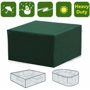 HOOPZI Waterproof Rectangular Outdoor Furniture Cover with uv Protection for Patio Table, Garden Furniture, Green, 242 162 100cm