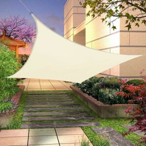 CSPARKV 5 x 2m Rectangle Shade Sails Sun UV Blocking Outdoor Cover Canopy, Patio Umbrellas for Backyard