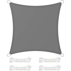 BEIJIYI x 3 m shade sail, 665 mm water column, ripstop polyester, 93% UV protection, terrace, garden, balcony, square, 2 greys