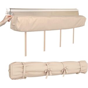 Yodolla - Outdoor Retractable Awning Cover, All-Weather Protective Cover Storage Bag for 4M Wide Awnings for Patio
