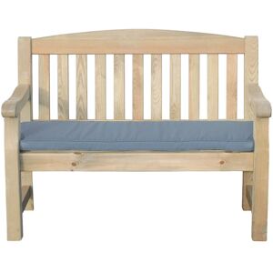 Zest - Cushion For Emily Wooden Garden Bench 2 Seater 4ft Seat Pad Outdoor Grey
