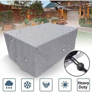 ZVD - Housse Salon De Jardin 200x200x85cm, Bâche De Protection pour Mobilier, Étanche Housses Meuble Exterieur, Housse anti-poussière pour table et