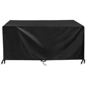 ZVD - Housse Table de Jardin 150x90x75cm Noir 420D Tissu Oxford Impermable Rsistance Anti-UV Bache Table De Jardin Housses de Protection pour