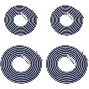 ZVD - Lot de 4 cordes de rechange universelles pour chaise longue de jardin, chaise longue, chaise élastique et chaise anti-gravité gris
