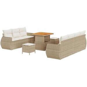 Garden Sofa Set Manual 10 pcs Beige and cream 80 x 80 x 71 cm Vidaxl Garden Sofa Set Manual 10 pcs Beige and cream 80 x 80 x 71 cm Vidaxl