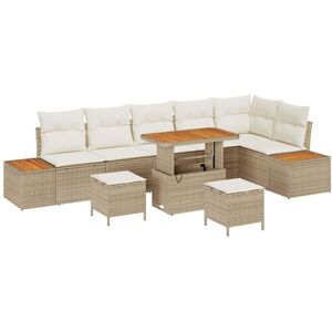 Vidaxl - Garden Sofa Set with Cushion 9 pcs Beige Poly rattan Vidaxl - Garden Sofa Set with Cushion 9 pcs Beige Poly rattan