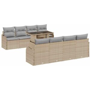 Vidaxl - Garden Sofa Set Manual 9 pcs Beige 100 x 55 x 73 cm Poly rattan Vidaxl - Garden Sofa Set Manual 9 pcs Beige 100 x 55 x 73 cm Poly rattan