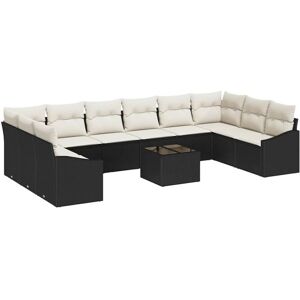 Garden Dining Set with Cushion with Storage 11 pcs Brown, Cream Vidaxl Garden Dining Set with Cushion with Storage 11 pcs Brown, Cream Vidaxl