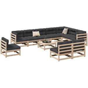 11 Piece Garden Sofa Set Solid Wood Pine Vidaxl 11 Piece Garden Sofa Set Solid Wood Pine Vidaxl