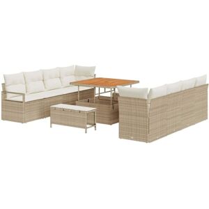 Vidaxl - Garden Sofa Set with Cushion Beige, Cream 100 x 100 x 71 cm Vidaxl - Garden Sofa Set with Cushion Beige, Cream 100 x 100 x 71 cm