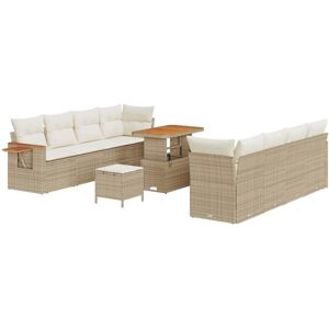 Vidaxl - Garden Sofa Set Manual 11 pcs Beige and cream 90 x 55 x 71 cm Vidaxl - Garden Sofa Set Manual 11 pcs Beige and cream 90 x 55 x 71 cm