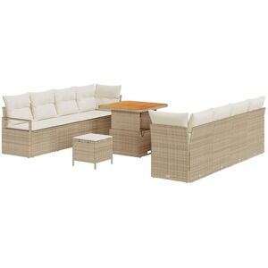 Vidaxl - Garden Sofa Set with Cushion Beige, Cream 80 x 80 x 71 cm Vidaxl - Garden Sofa Set with Cushion Beige, Cream 80 x 80 x 71 cm