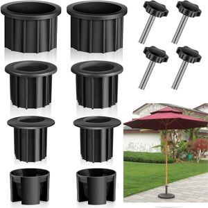 COOCHEER 12 Pack Umbrella Base Hole Covers - 1.5" and 2.3" Replacement Parts for Patio Table, Balcony, Deck, Docks, Backyard, Black COOCHEER 12 Pack Umbrella Base Hole Covers - 1.5" and 2.3" Replacement Parts for Patio Table, Balcony, Deck, Docks, Backyard, Black