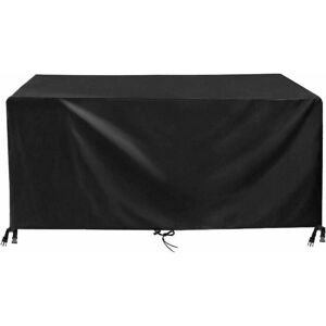 CISEA 150x90x75cm Black 420D Oxford Fabric Waterproof and uv Resistant Garden Table Cover Garden Furniture Dining Table Furniture Cover - with Drawstring CISEA 150x90x75cm Black 420D Oxford Fabric Waterproof and uv Resistant Garden Table Cover Garden Furniture Dining Table Furniture Cover - with Drawstring