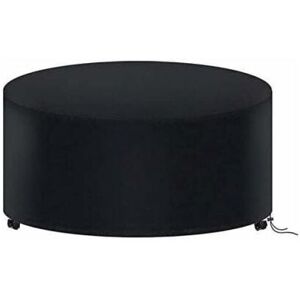 CYSLMUK 185 x 110CM Round Garden Table Cover, Waterproof Garden Furniture Cover, 210D Oxford Tarpaulin Round Outdoor Table Protection CYSLMUK 185 x 110CM Round Garden Table Cover, Waterproof Garden Furniture Cover, 210D Oxford Tarpaulin Round Outdoor Table Protection