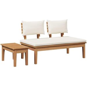 Garden Bench 2 pcs Brown Solid Teak wood Vidaxl Garden Bench 2 pcs Brown Solid Teak wood Vidaxl