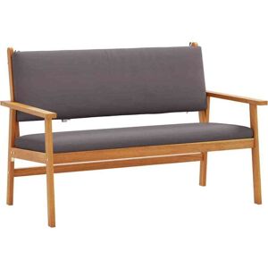 Garden Bench with Cushion Brown Solid Acacia wood Vidaxl Garden Bench with Cushion Brown Solid Acacia wood Vidaxl