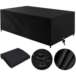 WOIYIC 210D Garden Table Cover, Outdoor Garden Furniture Cover 210x110x70cm Oxford Waterproof Windproof Anti-UV Garden Protective Cover Rectangular Garden WOIYIC 210D Garden Table Cover, Outdoor Garden Furniture Cover 210x110x70cm Oxford Waterproof Windproof Anti-UV Garden Protective Cover Rectangular Garden